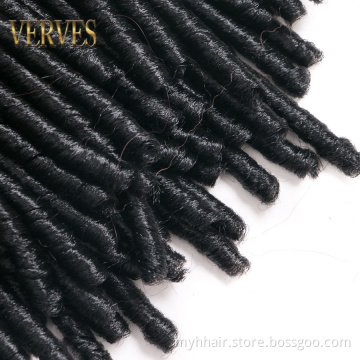 Crochet Braids 14 inch 70g/pack Synthetic Braiding Hair Extension Afro Hairstyles Short Soft Black Faux Locs